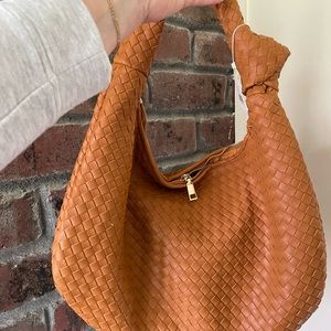 Anthropologie Melie Bianco Brigitte Large Satchel in Tan